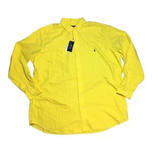 Polo Ralph Lauren Classic Yellow LongSleeve Button Down Men’s 2XLT NWT MSRP $125